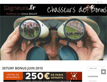 Tablet Screenshot of gagneurs.fr